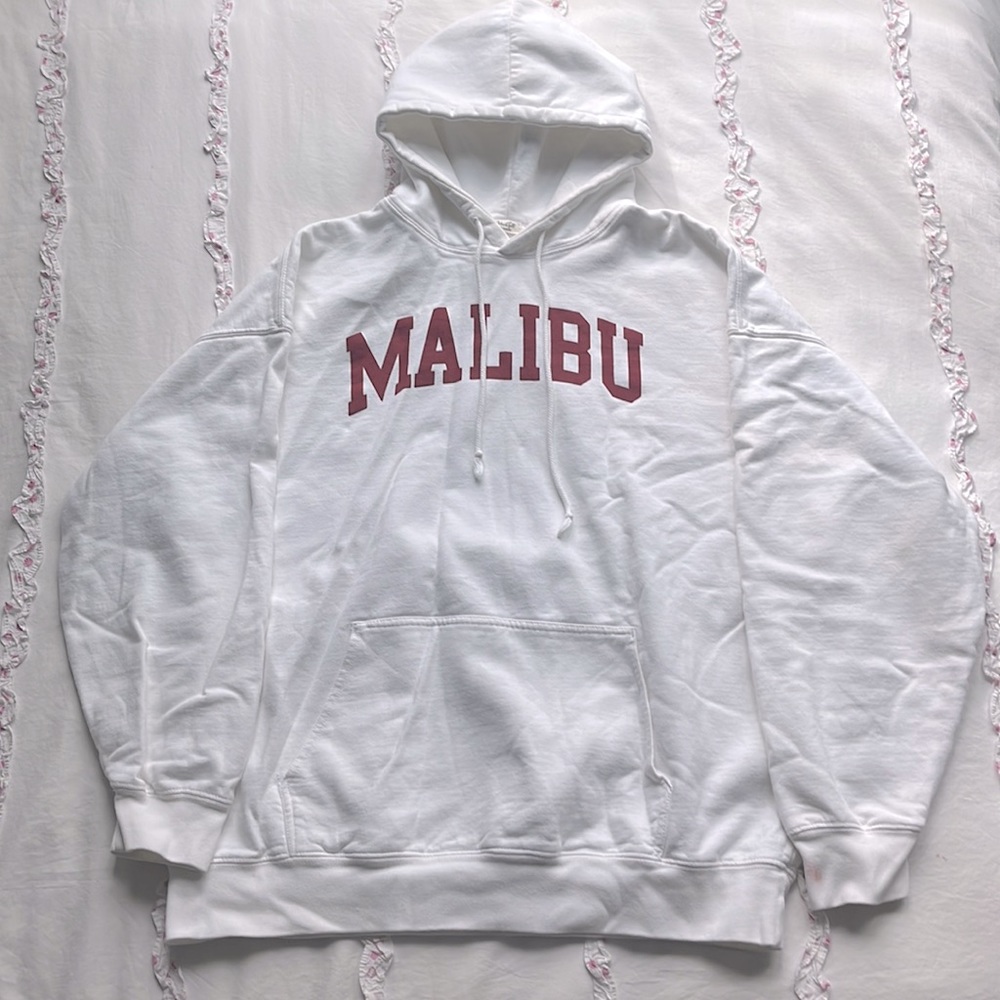 Brandy Melville White Malibu Hoodie
